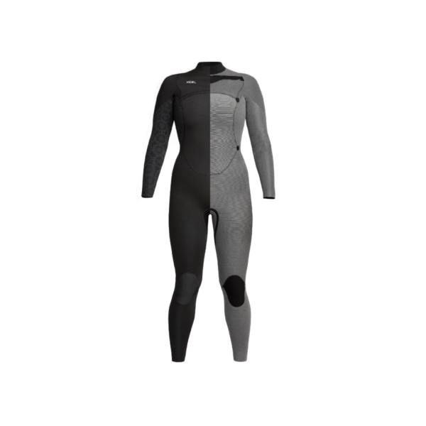 Xcel womens 5 4 comp wetsuit black inner